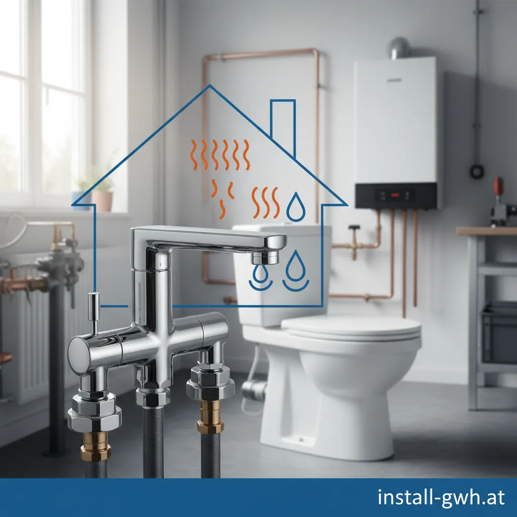 Modernes Badezimmer, professionell installiert von Di Meo Haustechnik