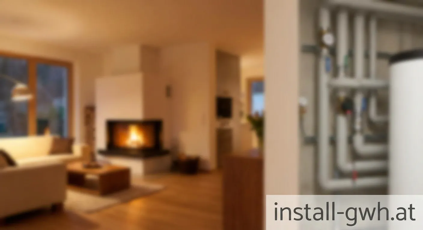 Professioneller Installateur von Zbinden Haustechnik bei der Arbeit an einer Heizungsanlage